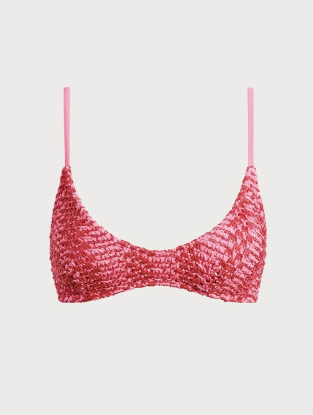 NWT Berlook Red Crochet Bikini Matching Bikini Set